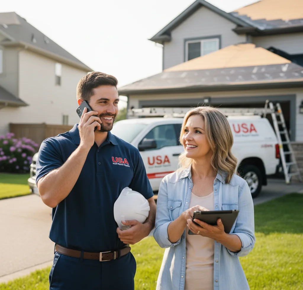 USA Roof Repair Experts customer support in Blue Hill